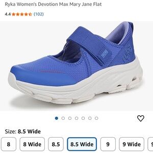 Ryka Devotion Max Blue Mary Jane Sneaker